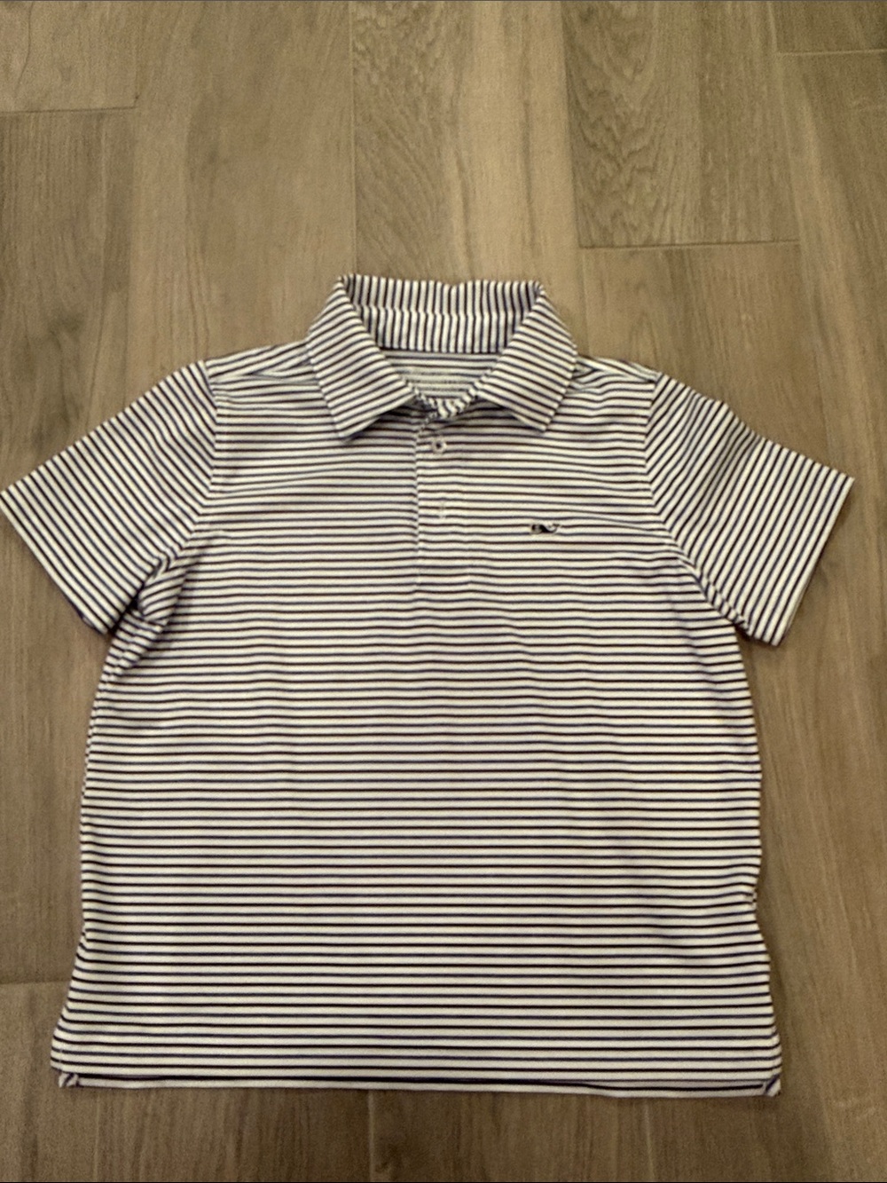 Vineyard Vines Boys Striped Polo Shirt Navy & White Size 7